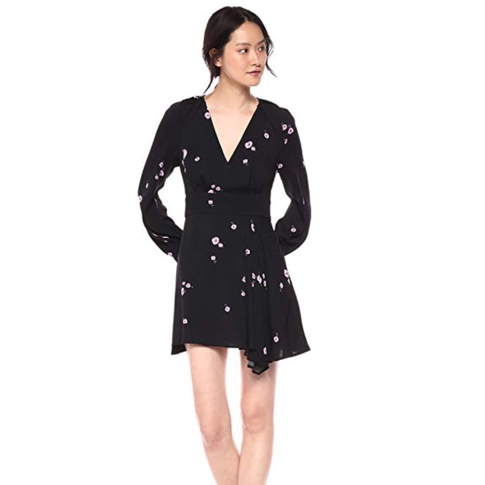 NWT $378 Equipment Alexandria Floral V-Neck Long Sleeve Dress in sizes 0 and 2!